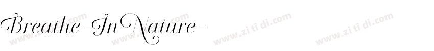 Breathe-In Nature字体转换